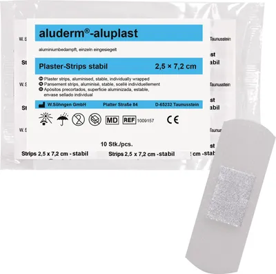 Produktbild von Wundpflaster aluplast 2,5 x 7,2 cm (B x L) aluplast 2,5 x 7,2 cm (B x L)