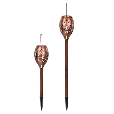 Produktbild von LED Solar-Gartenlampe 2er Set ca. 80 & 60 cm