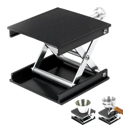 Image de Protection anti-éclaboussures pour machine à expresso, compatible avec les porte-filtres sans fond, support à café réglable, de 2 à 9 cm, en alliage d'aluminium