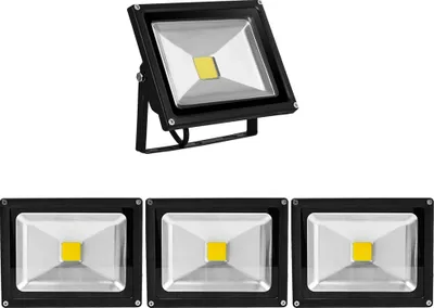 Produktbild von Greenmigo 4x 20W Fluter Strahler Kaltweiß Schwarz Aluminium Gehäuse IP65 Wasserdicht LED Lampe Wandleuchter Flulicht Flutbeleuchtung LED Gartenlampe Außenstahler