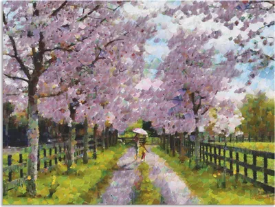 Produktbild von ARTland Wandbild Alu für Innen & Outdoor Der Weg ins Paradies Größe: 40x30 cm