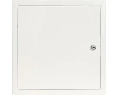 Produktbild von Revisionstür Softline Stahlblech verzinkt weiss RAL 9016 mit Zylinderschloss 200 mm x 200 mm