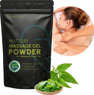Obrázok produktu pre MATSURI Masážny gél v prášku, gél z rias 500g
