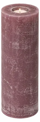 Produktbild von Rustic Kerzen Altrosa 25 x 8 cm, mit Teelichteinsatz, KI-generiertes Bild