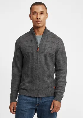 Produktbild von BLEND BHOteros Herren Strickjacke Cardigan Grobstrick mit Stehkragen