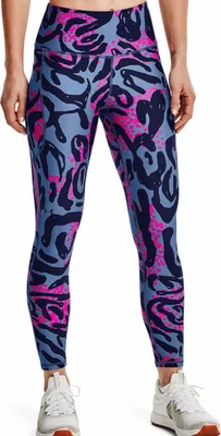 Produktbild von Under Armour HG Armour Print Mineral Blue/Midnight Navy XS Fitness Hose