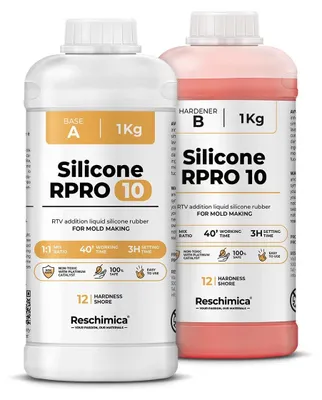 Immagine prodotto di R PRO 10 silicone morbido per impronte 1:1, ideale per stampi in resina fai da te (2 kg)