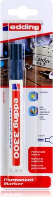 Produktbild von edding 3300 Permanent Marker blau Spitze 1-5mm wasserfest, wischfest (1er Pack)