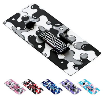 Produktbild von XXL Gaming Mauspad in Schwarz und Weiß – Professionelles Artisan Mauspad – 91,4 x 40,6 cm – Dicke, erweiterte Schreibtischunterlage