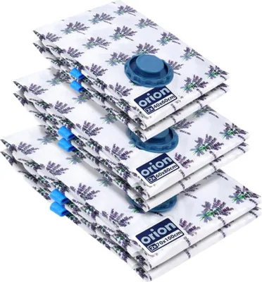 Zdjęcie produktu dla Orion | worki próżniowe - na ubrania i pościel - lawendowe - 40x60 / 60x80 / 70x100 cm - 6 sztuk