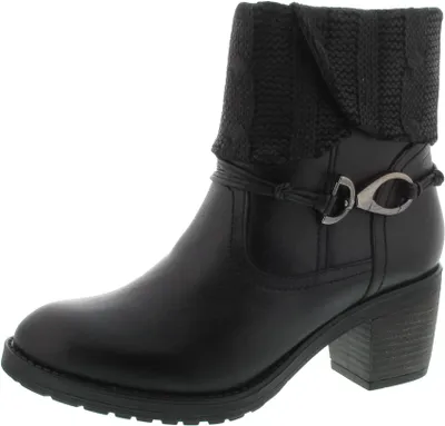 Produktbild von Damen Stiefelette schwarz 37 38 39 40 41 Leder Wechselfußbett Be Natural by Jana