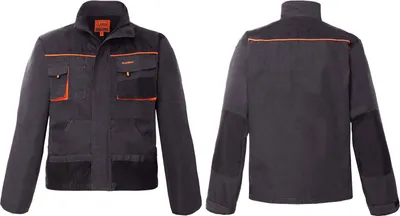 Produktbild von Arbeitsjacke Sicherheitsjacke Schutzjacke Arbeitsschutzjacke (CLASSIC-J-Grau) Gr. 52