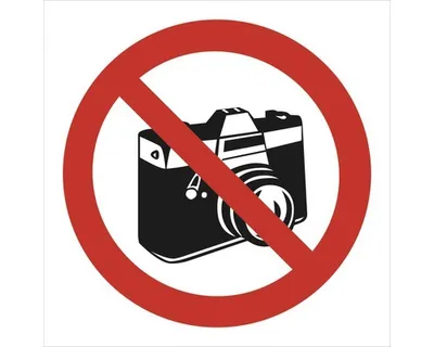 Obrázek produktu pro Walteco Zákaz fotografování - symbol 90x90mm, samolepka