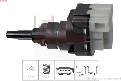 Produktbild von EPS Bremslichtschalter 1.810.229 für VW GOLF VI (5K1) mechanisch