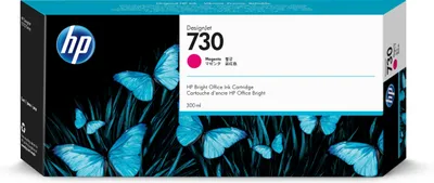 Produktbild von HP 730 - 300 ml - mit hoher Kapazität - Magenta - original - DesignJet - Tintenpatrone - für DesignJet SD Pro MFP, T1600, T1600dr, T1700, T1700dr, T1708, T1708dr, T2600, T2600dr