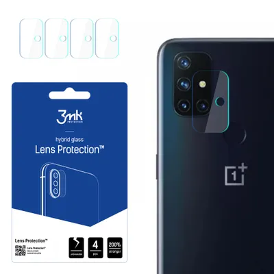Produktbild von 3mk Hybridglas Lens Protection für OnePlus Nord N10 5G Kamera Objektiv Kameralinse 0,16mm 6H (4 Stück)
