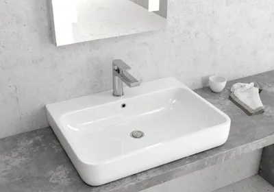 Immagine prodotto di Lavabo rettangolare in Vetroceramica 60x46x19,5 cm KARAG
