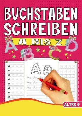 Produktbild von Mein Einhorn Vorschulbuch - Buchstaben schreiben lernen