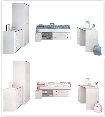 Produktbild von Parisot Kinderzimmer-Set Smoozy 36, 5-tlg.