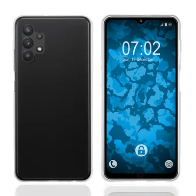 Produktbild von PhoneNatic Case kompatibel mit Samsung Galaxy A32 5G - Crystal Clear Silikon Hülle crystal-case Cover