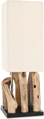 Produktbild von Tischlampe Treibholz B x H x T 16,5x51,5x16,5 Tischleuchte Design Deko