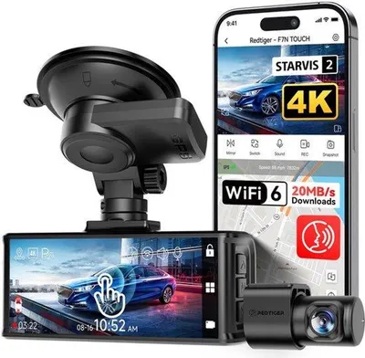 Productafbeelding van 4K STARVIS 2 Dashcam Voor Achter, 5GHz WiFi 20MB/s