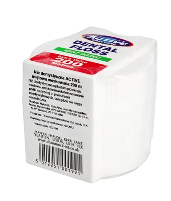 Produktbild von Beauty Formulas ACTIVE Mint Gewachste Zahnseide 200 m