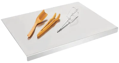 Obrázok produktu pre Nerezová doska na krájanie 40 x 30 cm, do kuchyne