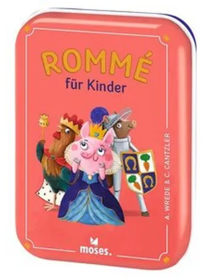 Image de MOSES Rami pour enfants dans une boîte métallique Jeu de cartes