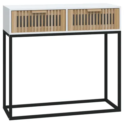 Zdjęcie produktu dla Stolik konsolowy, biały, 80x30x75 cm