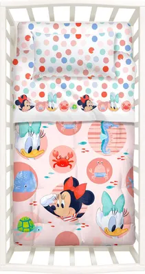 Produktbild von Quilt mit Babyminnie -Baumwoll -Stoßstangen