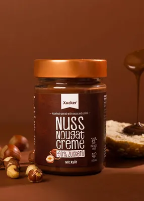 Image de Crème de noisettes et de cacao Xucker 300 g