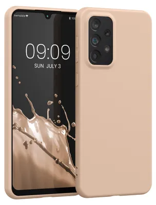 Produktbild von kwmobile Hülle für Samsung Galaxy A33 5G TPU Case - Handyhülle unterstützt kabelloses Laden, flexible Schutzhülle, gummiertes Cover in Coconut Swirl