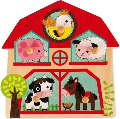 Image de Casse-tête musical Janod - Les amis de la ferme
