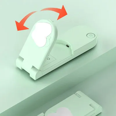 Obrázok produktu pre 104 cm dlhý stojan na telefón s dvojnásobne sklopnou náplňou svetla a diaľkovým ovládaním Bluetooth na živé prenosy selfie, zelený