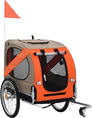Produktbild von Hundeanhänger Transportanhänger Hundeanhänger Fahrradanhänger Orange