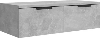 Produktbild von vidaXL Wandschrank Betongrau 68x30x20 cm Holzwerkstoff