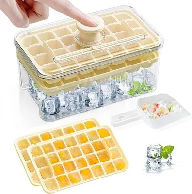 Immagine prodotto di Set di cucchiaini da ghiaccio per 2 persone - 56 cubetti di ghiaccio per whisky, caffè, cocktail