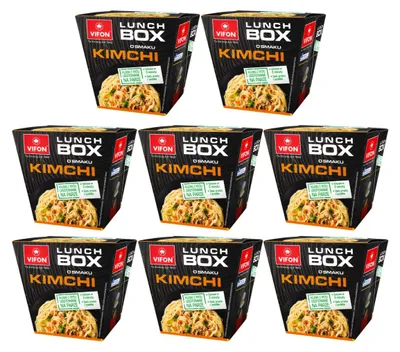 Produktbild von VIFON Kimchi Instant Reisnudel Gericht 8x 85g - Reisnudelgericht scharf