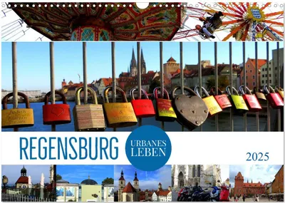 Produktbild von REGENSBURG - urbanes Leben (Wandkalender 2025 DIN A3 quer), CALVENDO Monatskalender