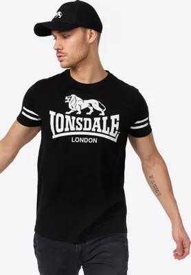 Image de T-shirt hommes coupe régulière ALDEBURGH Noir XXL Lonsdale