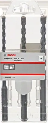 Image de Bosch Sds Plus-1 Bohrersatz 6/8/10
