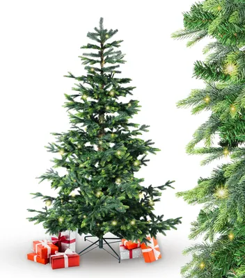 Produktbild von BonTree Fichte künstlicher Weihnachtsbaum mit LED Christbaum : 210 cm : Baum