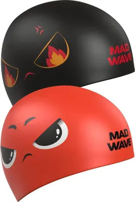 Zdjęcie produktu dla Czapka pływacka Mad Wave Reverse, czerwona, jeden rozmiar