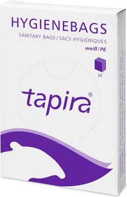 Produktbild von Tapira PE-Hygienebeutel für Spender weiß aus Polyethylen 30 Stück
