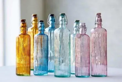 Produktbild von Bitz Flaschen mit Bügelverschluss / Weckglas Kusintha Grün 1.2 Liter