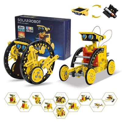 Obrázek produktu pro Stavebnice robot solární energie - 12 v 1 - 190 dílů - Od 8 let