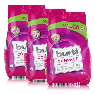 Produktbild von burti Compact Feinwaschmittel 1,3kg- Waschpulver (3er Pack)