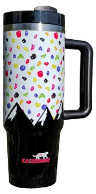 30 oz Isolierbecher mit Kletterdesign, Edelstahl, 24h kalt/12h warm