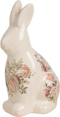 Produktbild von Clayre & Eef Dekorationsfigur Kaninchen 13x10x22 cm Beige Keramik
